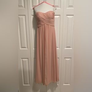 Bari Jay strapless blush bridesmaid dress - Size 2 - ONLY WORN ONCE!